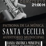 Cartel Concierto Santa Cecilia 2017 Banda Municipal de Música de Puertollano