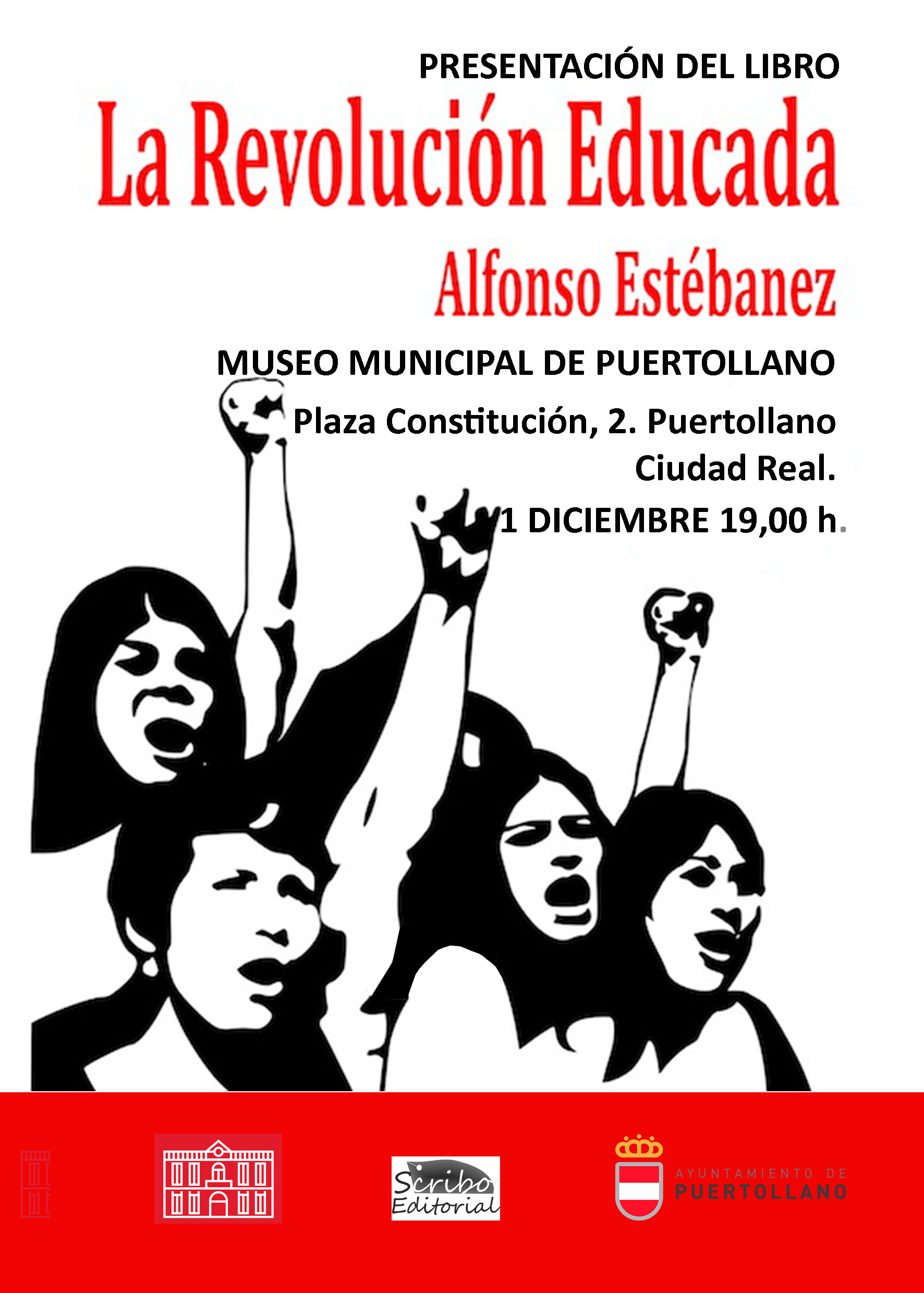 Cartel de la presentación del libro "La Revolución Educada"