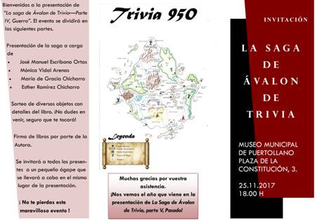 Presentación de la IV entrega de La Saga de Ávalon de Trivian "GUERRA"