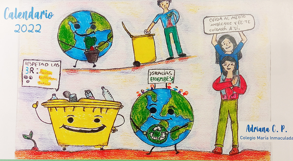 Dibujos escolares llaman a reciclar y reutilizar en el calendario de la  concejalía de medio ambiente - Ayuntamiento de Puertollano