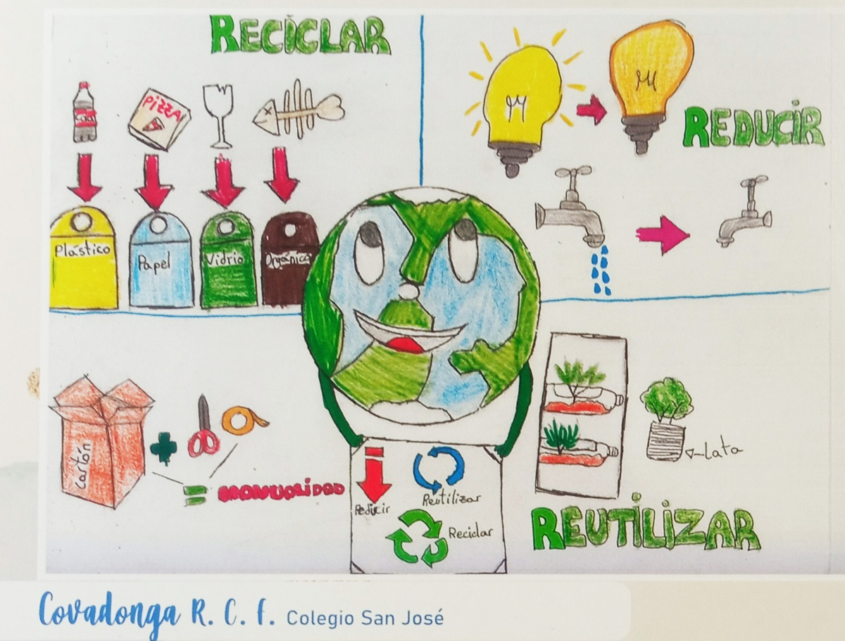 Dibujos escolares llaman a reciclar y reutilizar en el calendario de la  concejalía de medio ambiente - Ayuntamiento de Puertollano