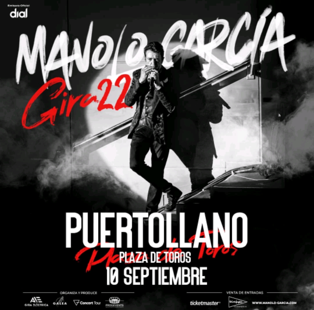 El concierto de Manolo García se aplaza al 10 de septiembre - Ayuntamiento  de Puertollano