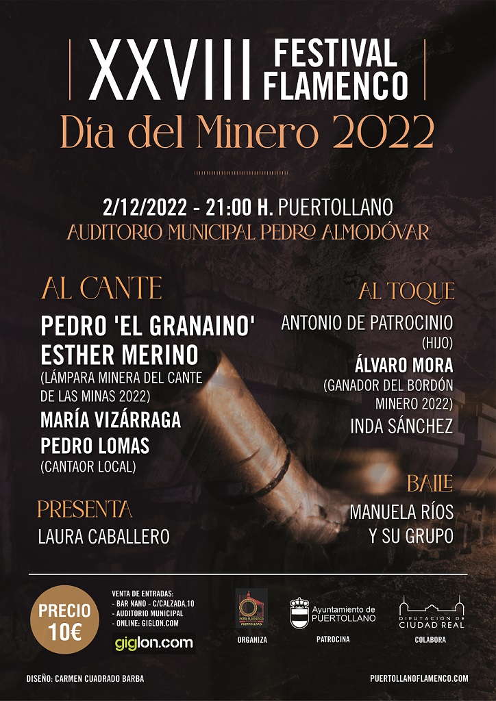 Cartel FESTIVAL FLAMENCO DÍA DEL MINERO 2022
